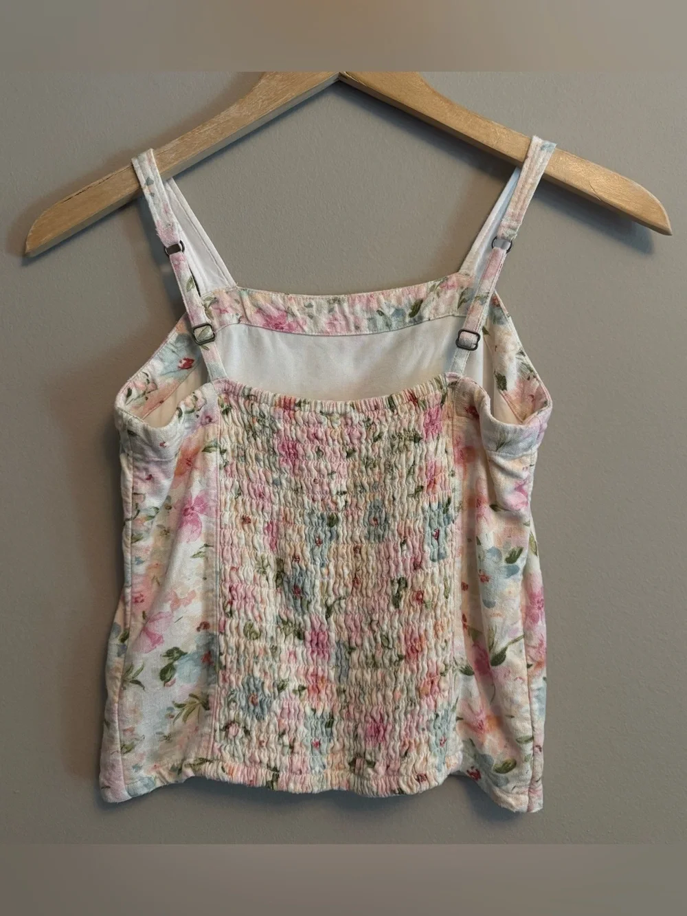 Abercrombie Kids Girls Cream Floral Tank & Shorts Set - Size 11/12
